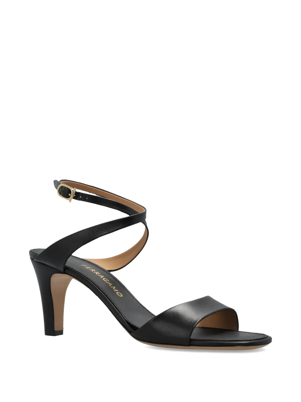 Ferragamo Teresy crossover-strap sandals Zwart