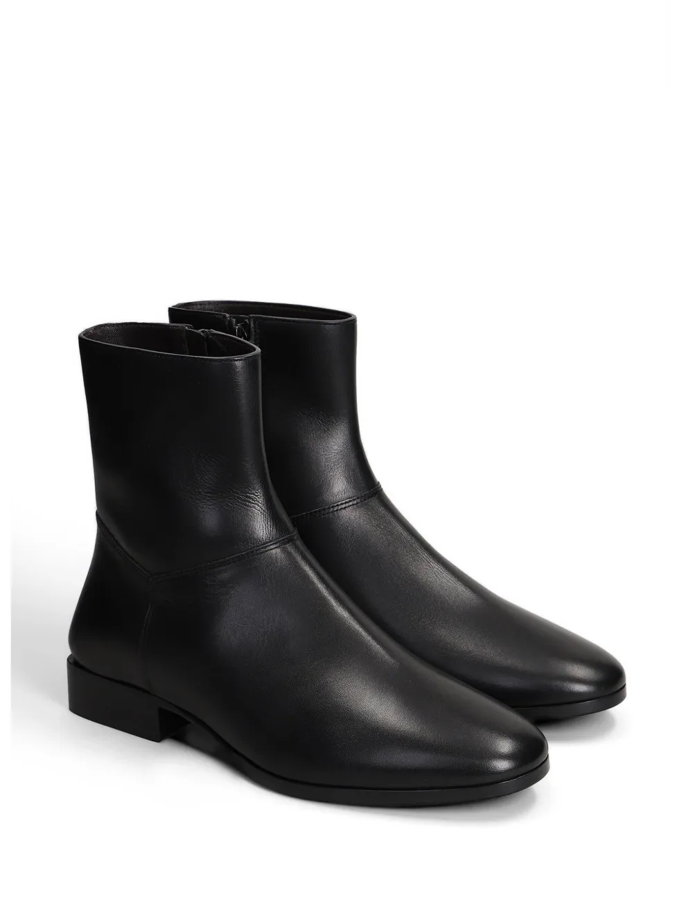 Fear Of God side-zip leather ankle boots Zwart