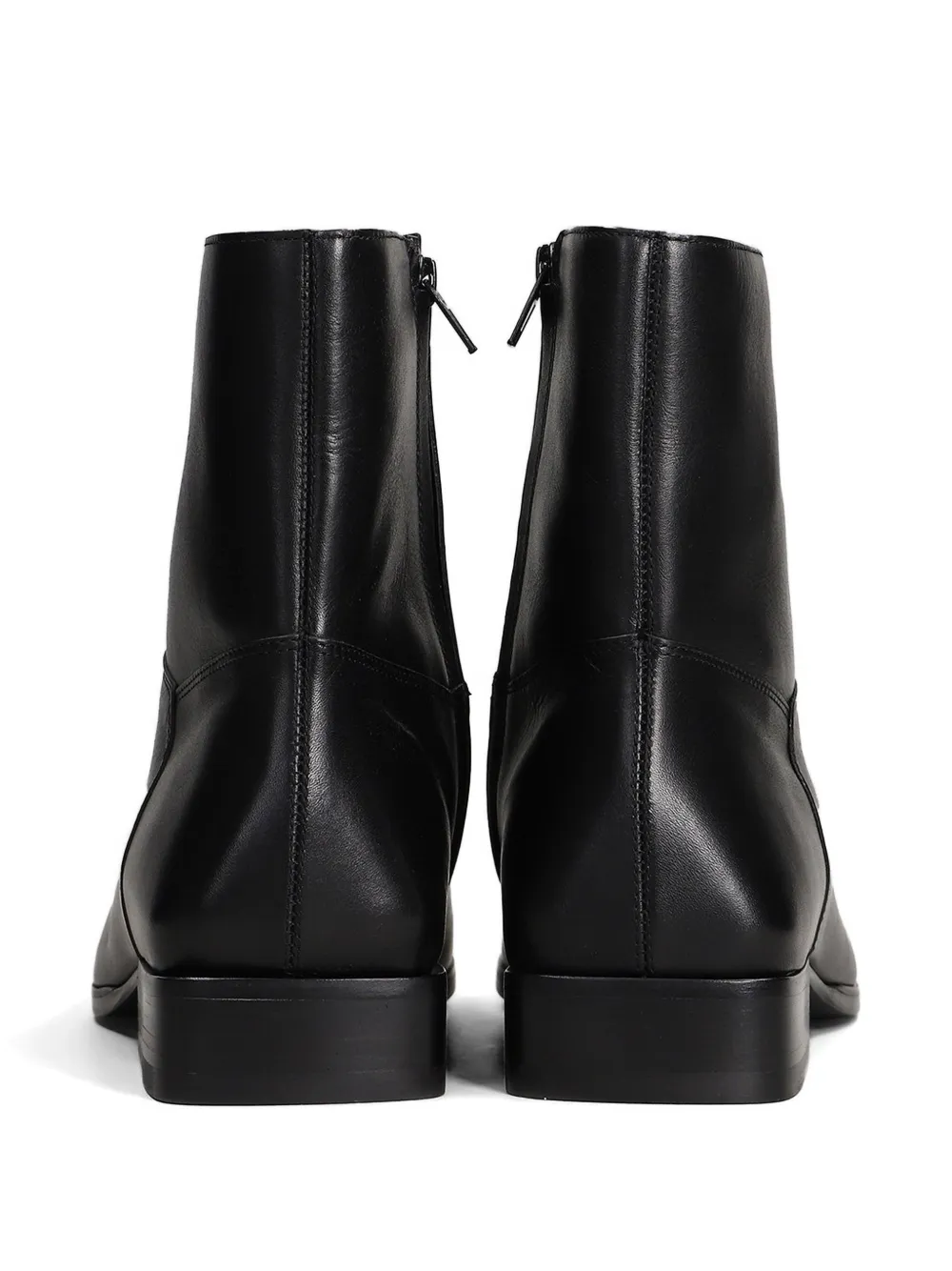 Fear Of God side-zip leather ankle boots Zwart