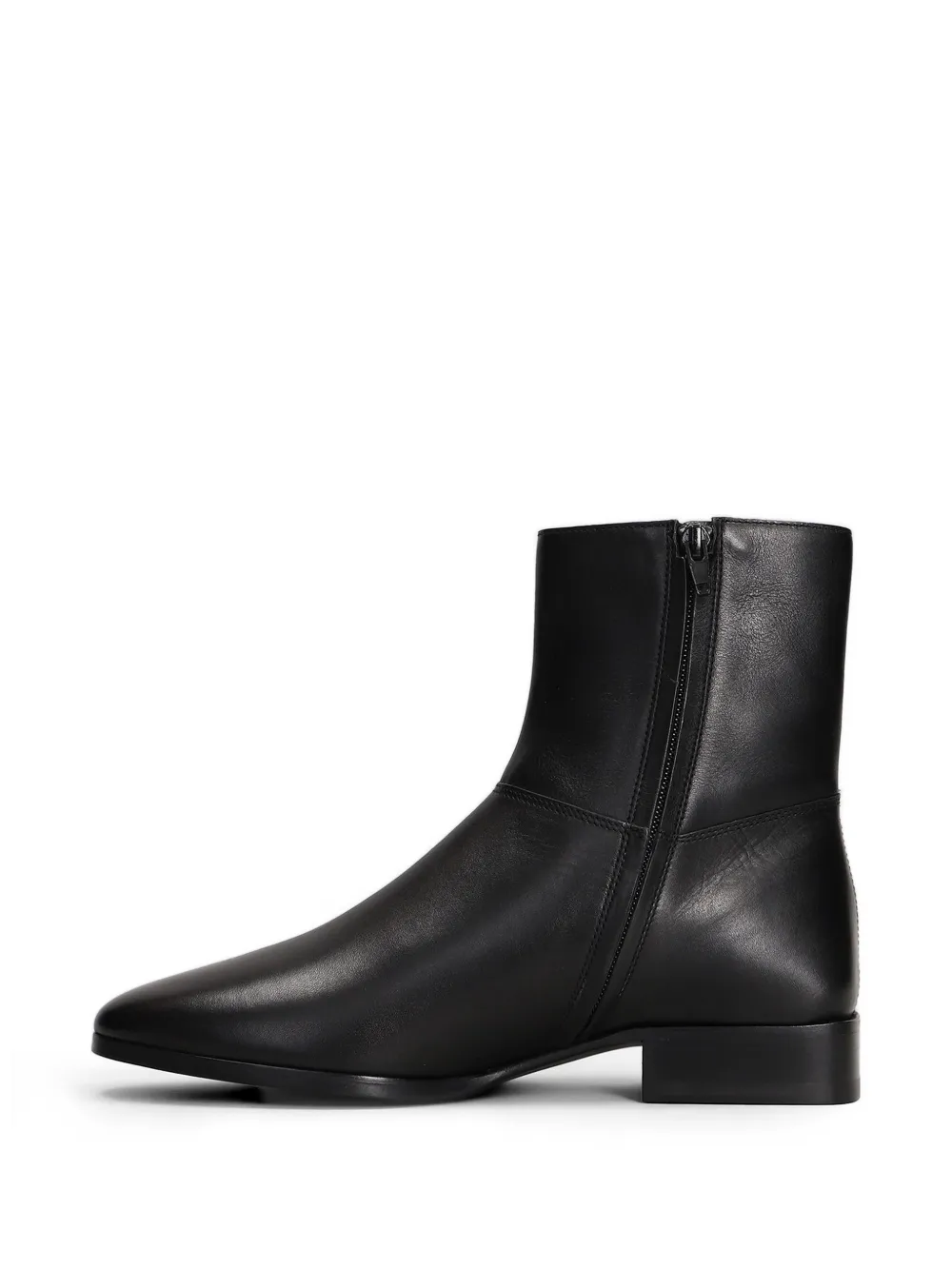 Fear Of God side-zip leather ankle boots Zwart