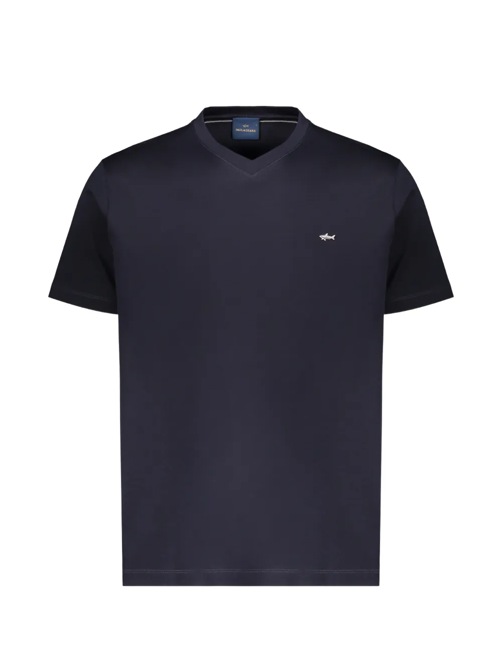 Paul & Shark embroidered-logo V-neck T-shirt - Blu