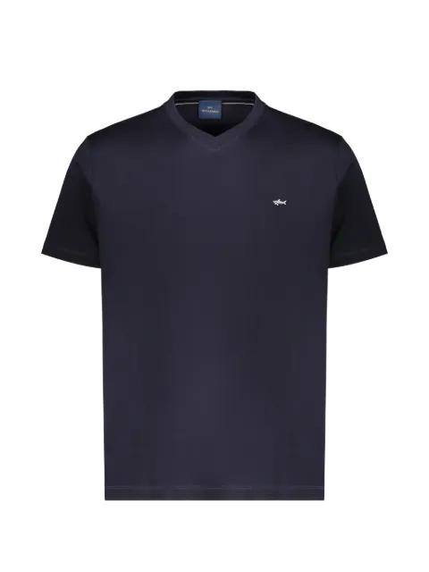 Paul & Shark embroidered-logo V-neck T-shirt