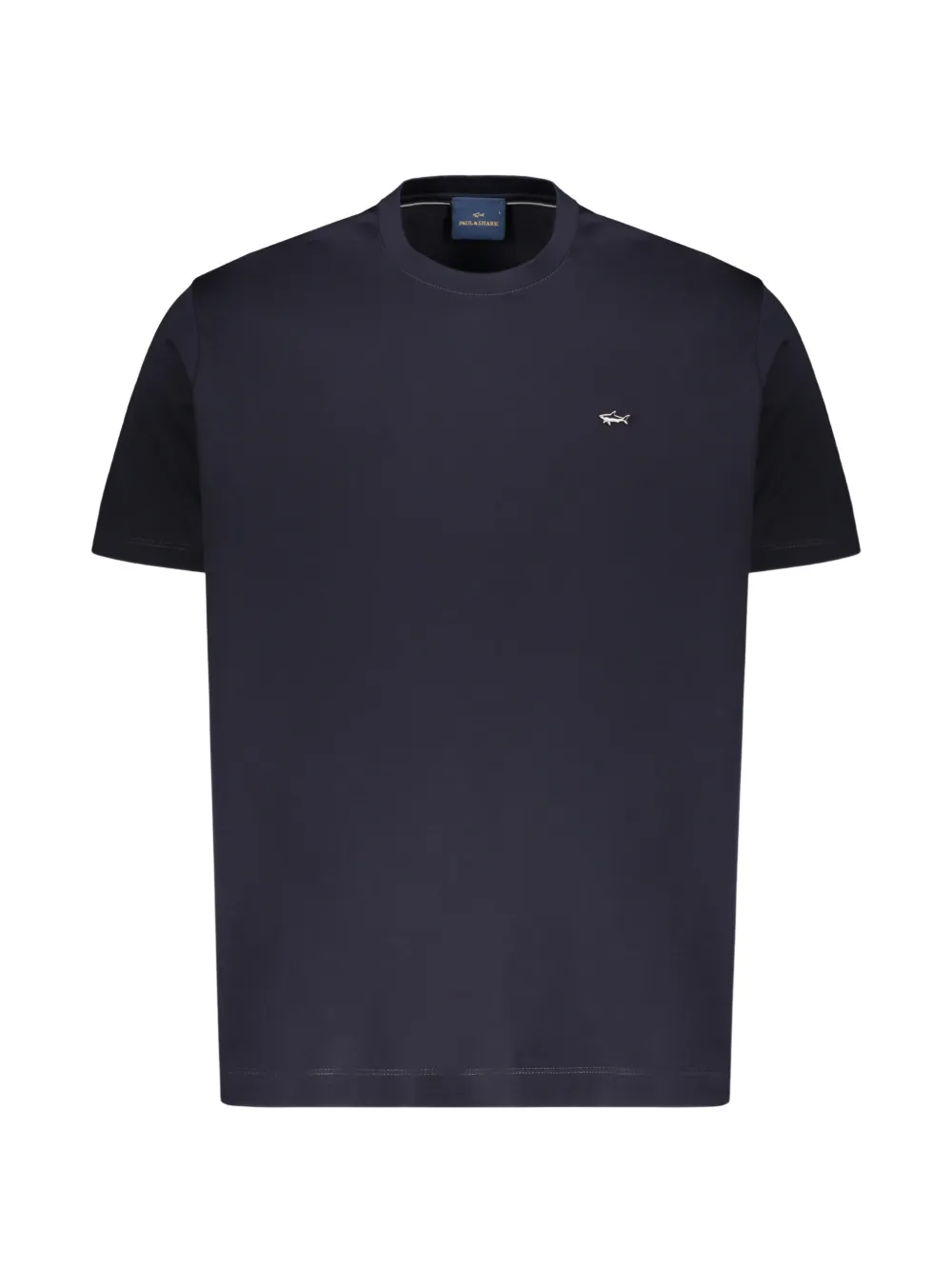 Paul & Shark logo-patch cotton T-shirt - Blu