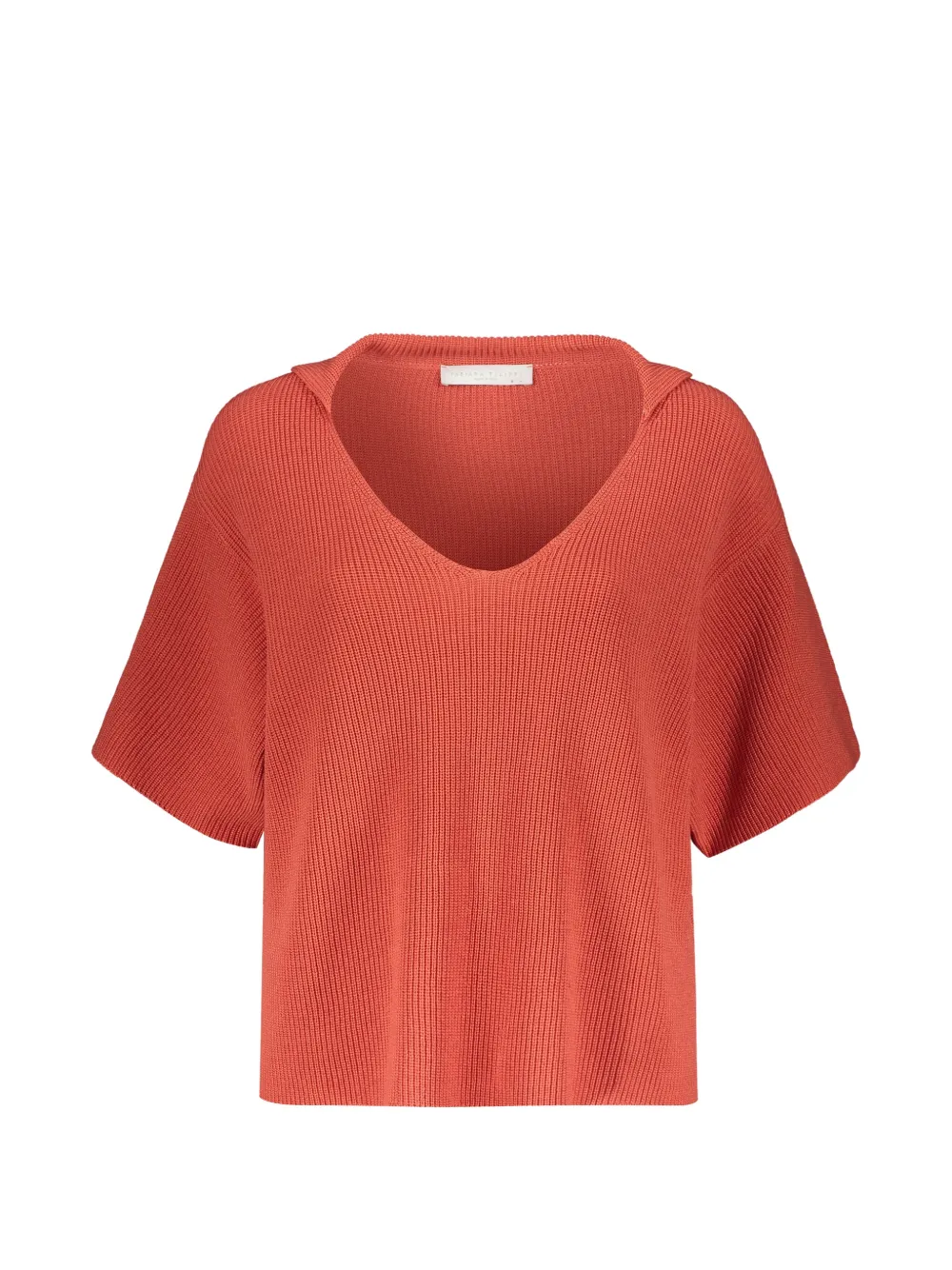 Fabiana Filippi V-neck short-sleeved sweater - Orange