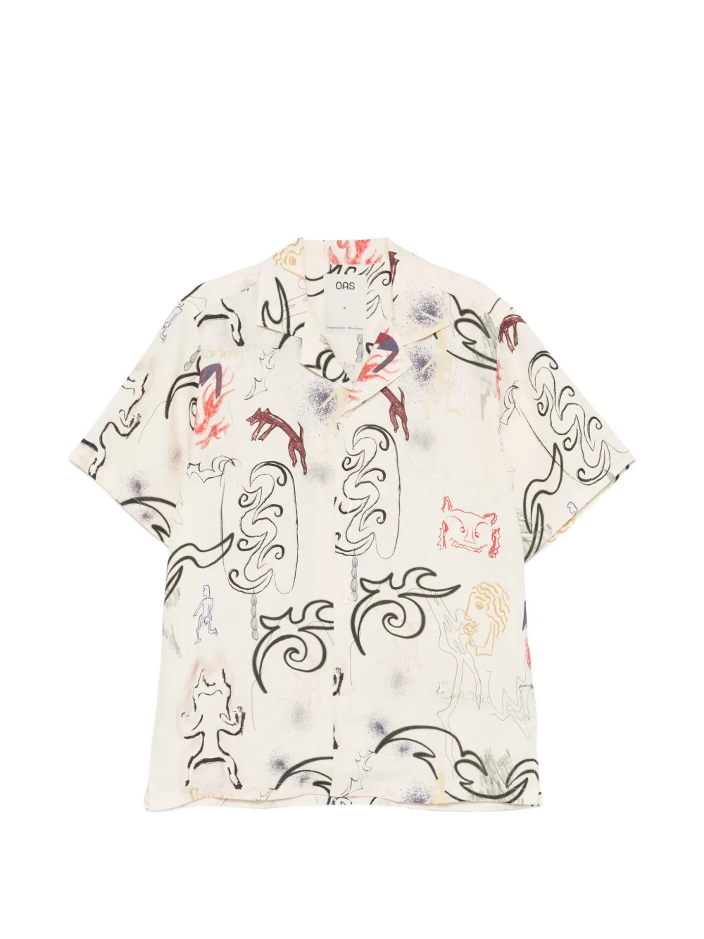 OAS Company Paradox Cuba graphic-print shirt - Toni neutri