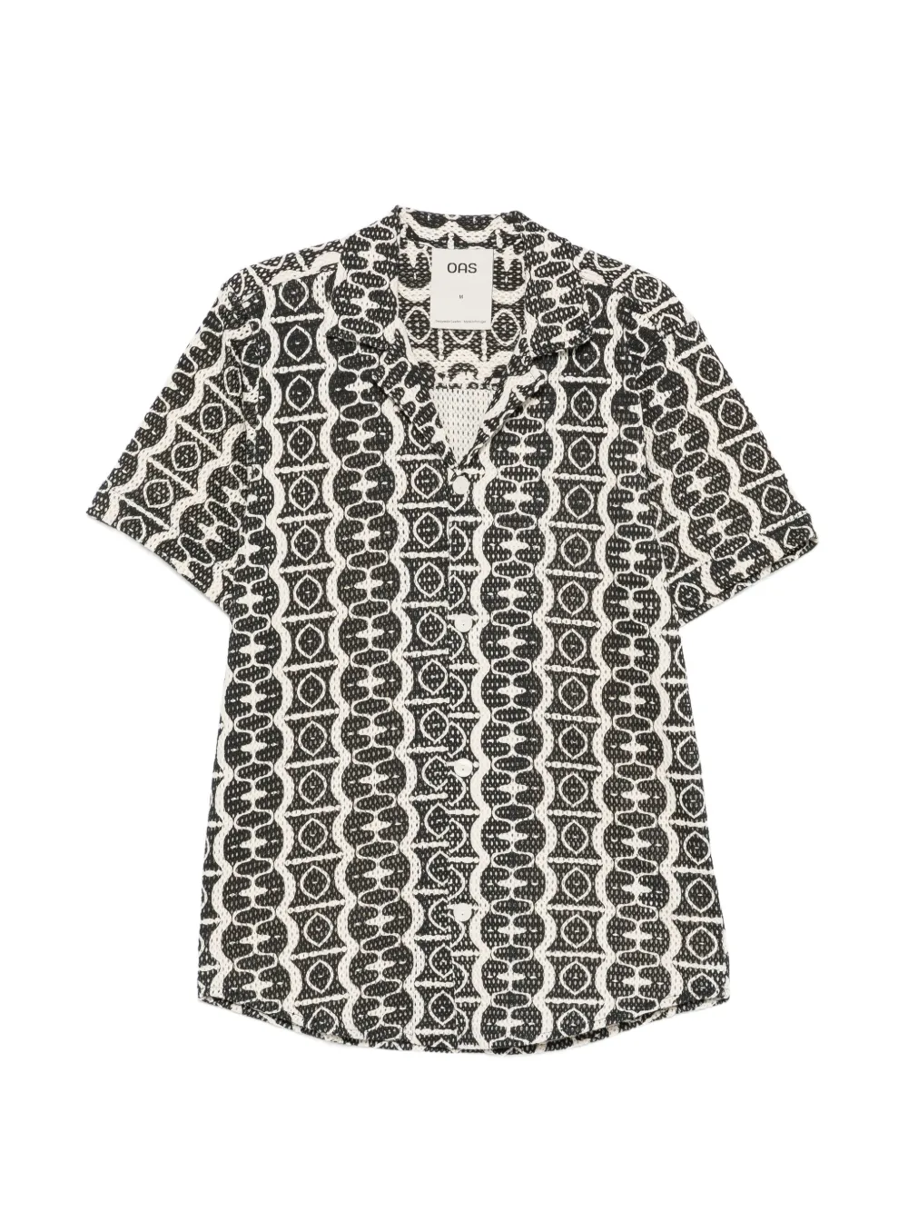 OAS Company Hypnotize Cuba net shirt - Nero