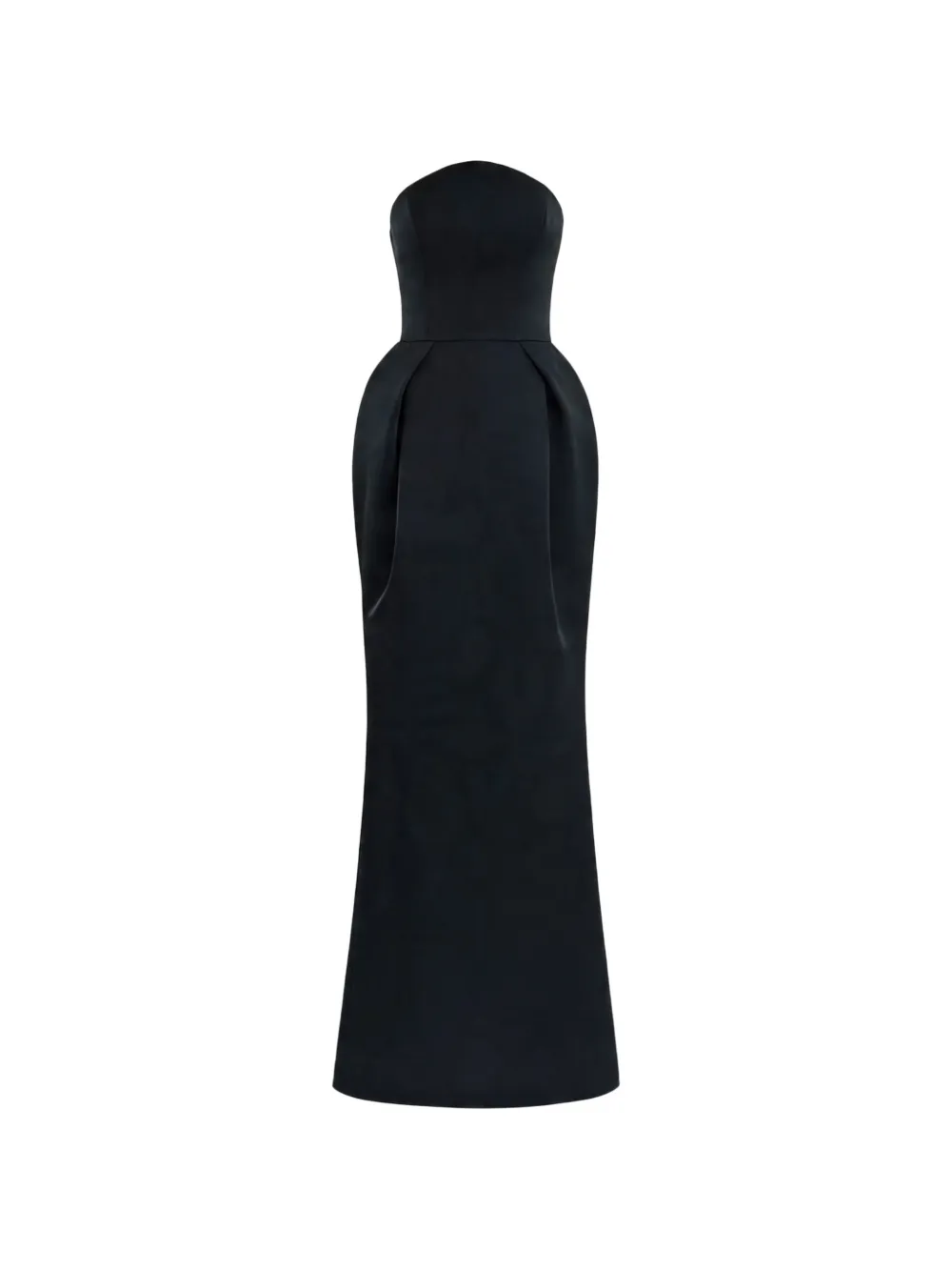 Gemy Maalouf strapless pleated-waist dress