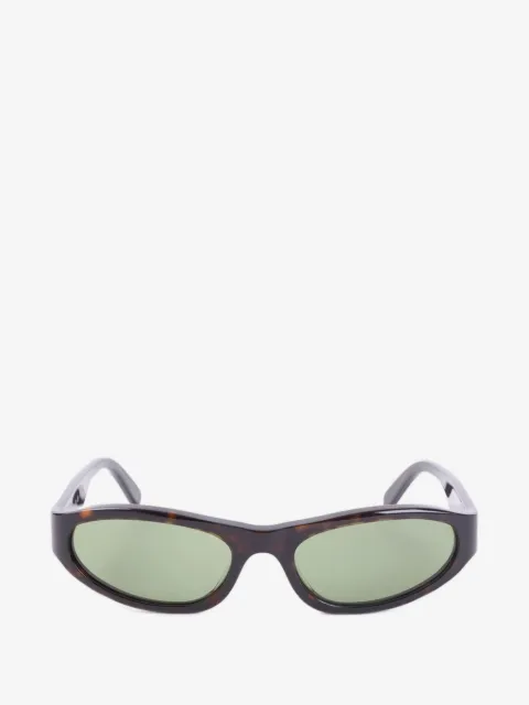 Marni Eyewear Occhiali ovali con effetto tartarugato