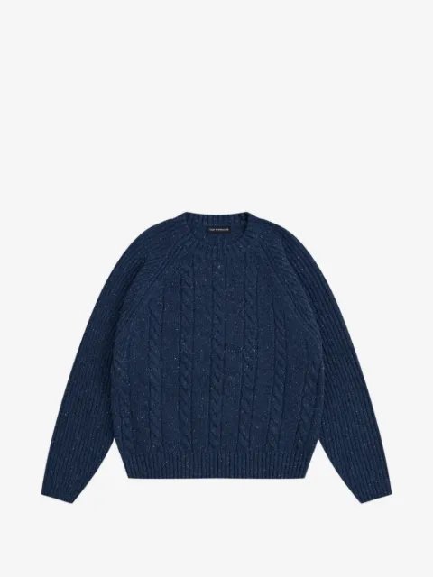 GOSHA RUBCHINSKIY cable-knit flecked sweater
