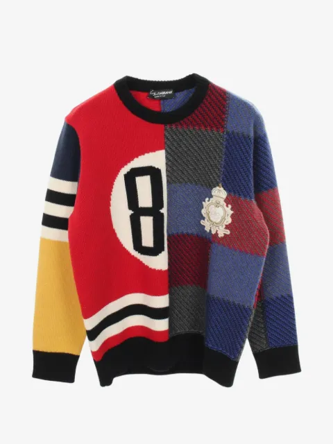 Dolce & Gabbana Pre-Owned 2010s panelled intarsia-knit sweater