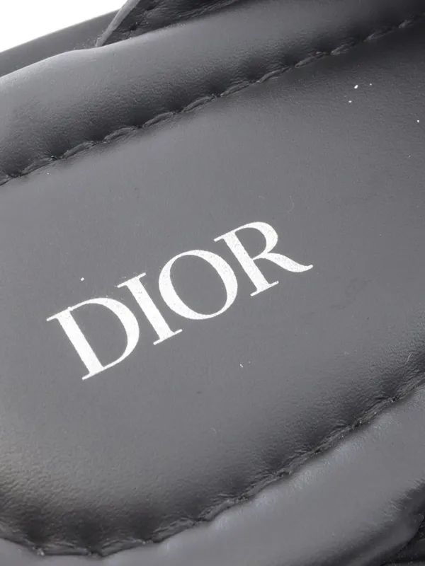 Christian Dior Pre-Owned 2000s Alias オブリーク レザーサンダル