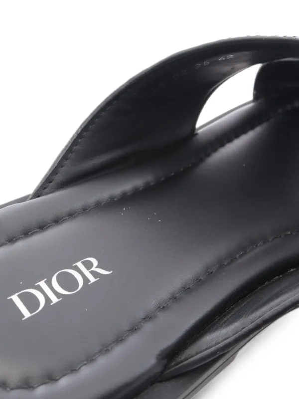 ChristianDior Aliasサンダルオブリーク ジャカード　新品未使用 Christian Dior Pre-Owned 2000s Alias オブリーク レザーサンダル