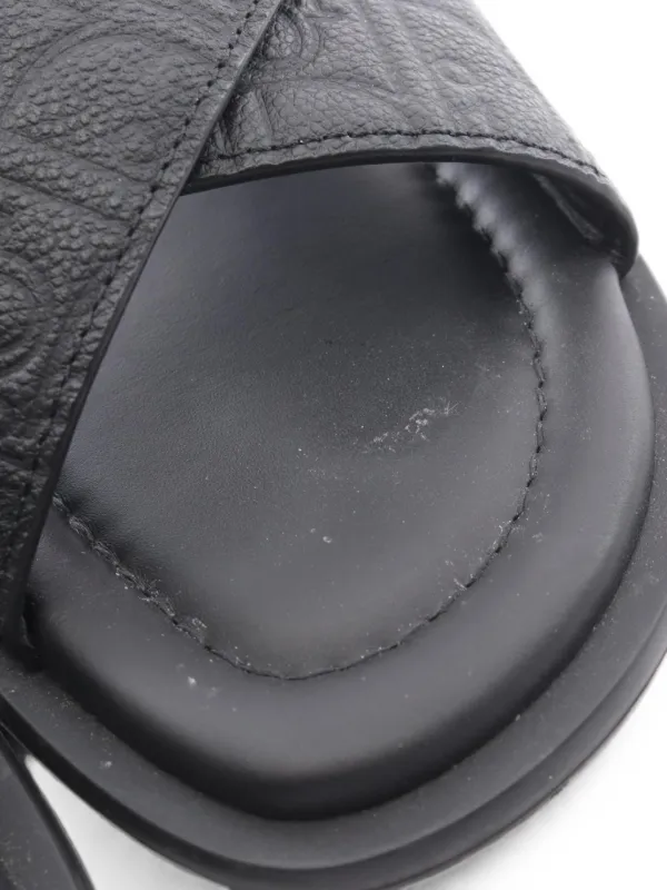 Christian Dior Pre-Owned 2000s Alias オブリーク レザーサンダル
