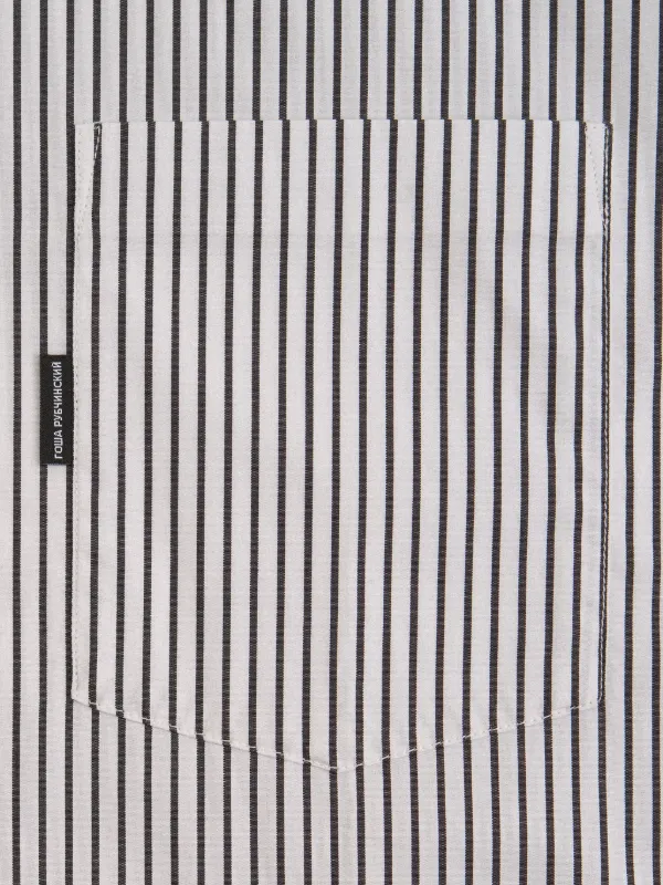 GOSHA RUBCHINSKIY vertical-stripe chest-pocket Shirt | White