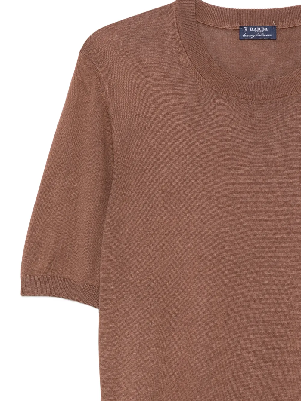 Barba Gebreid T-shirt Bruin