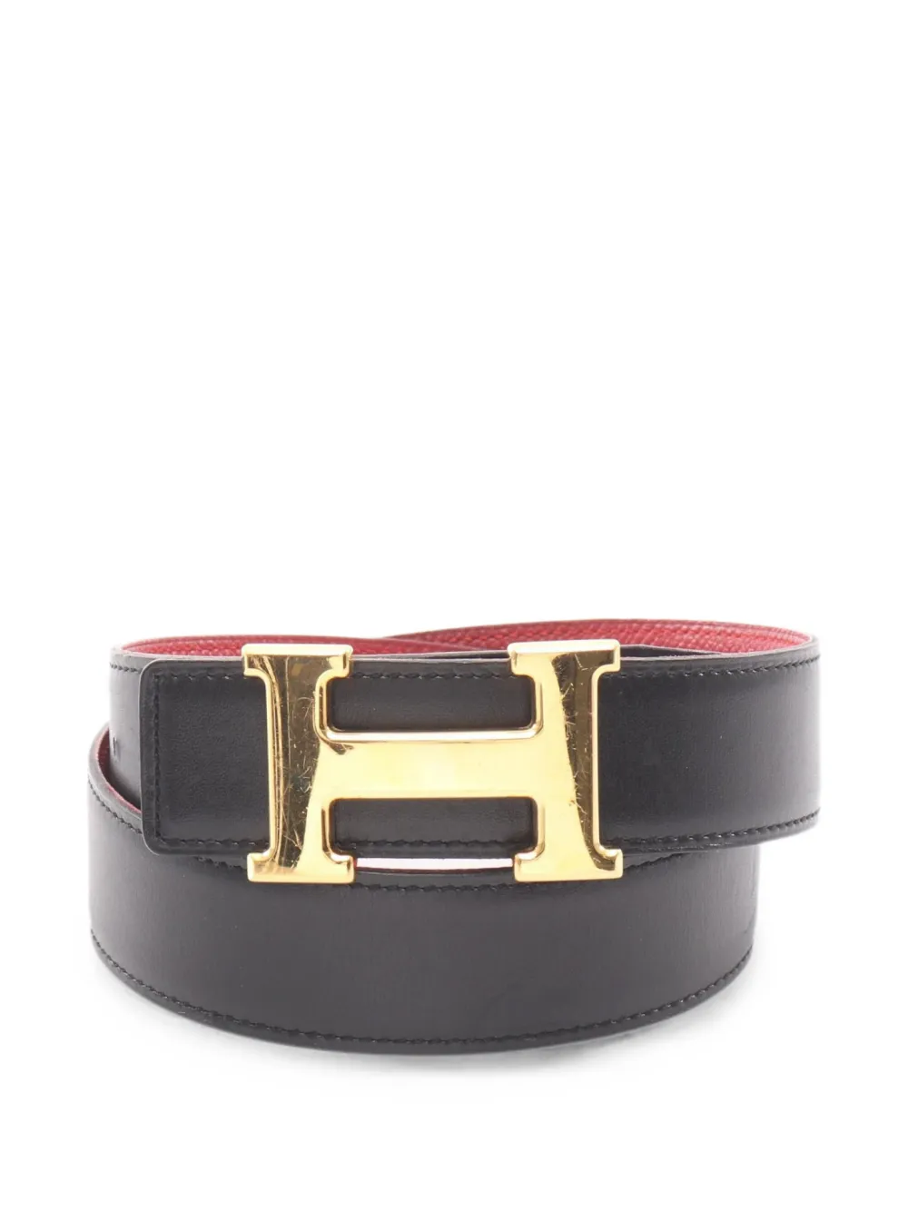 Hermès Pre-Owned 1998 Constance reversible belt - Rot