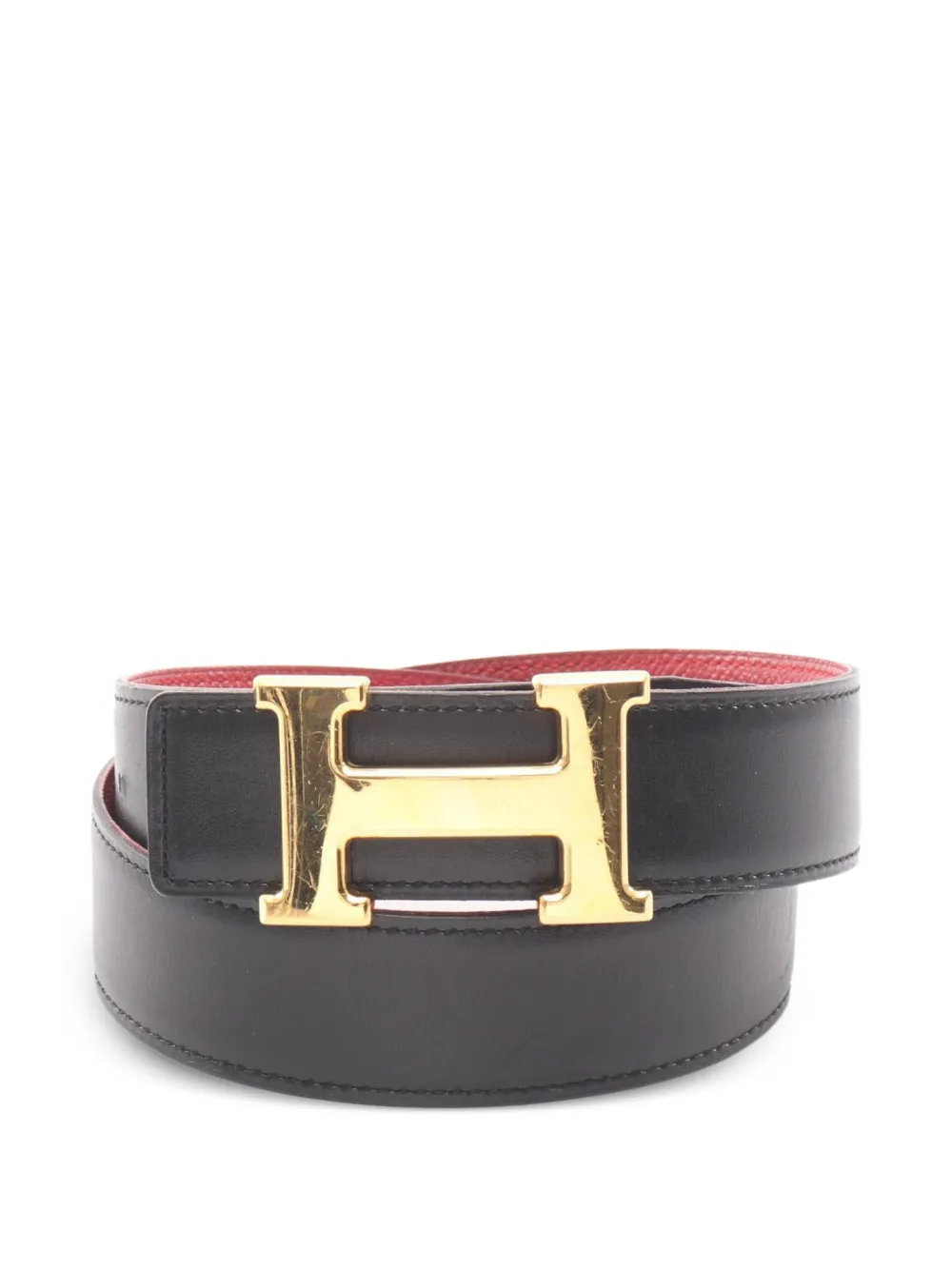 Hermès Pre-Owned 1998 Constance reversible belt - Rosso