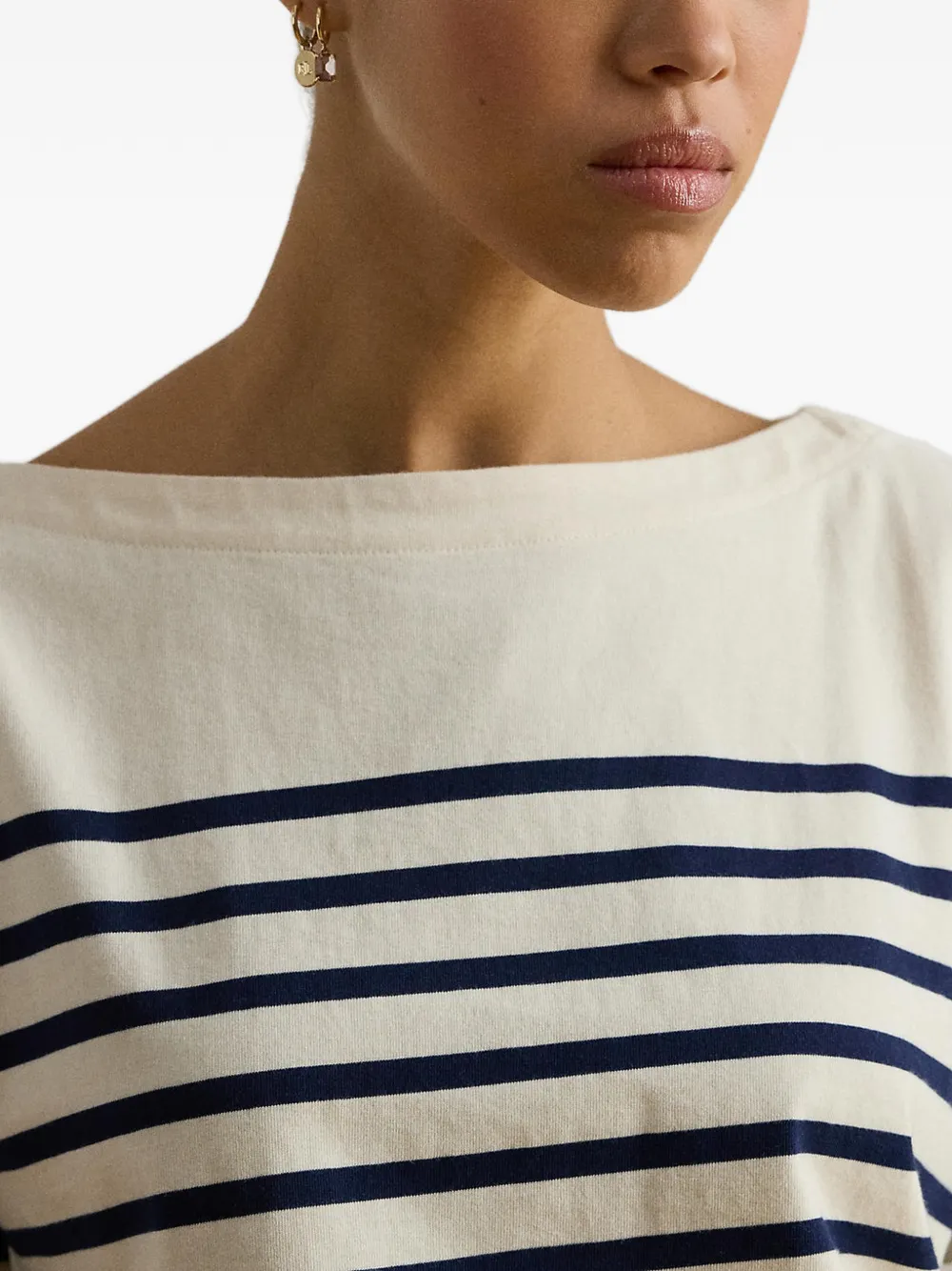 Lauren Ralph Lauren Sweater met boothals Beige