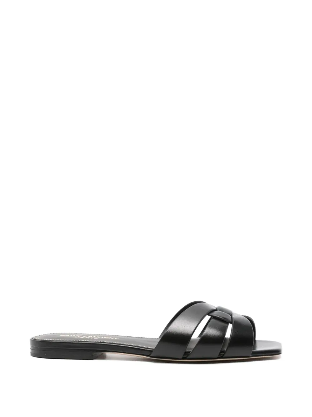 Saint Laurent Tribute leather sandals Bruin