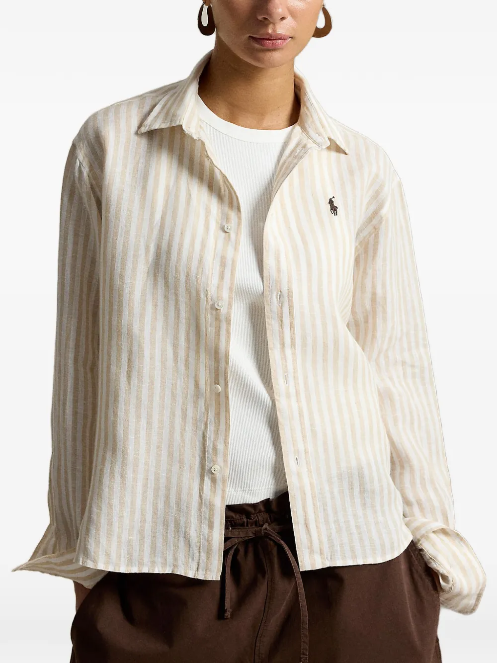 Polo Ralph Lauren striped-pattern shirt - Toni neutri