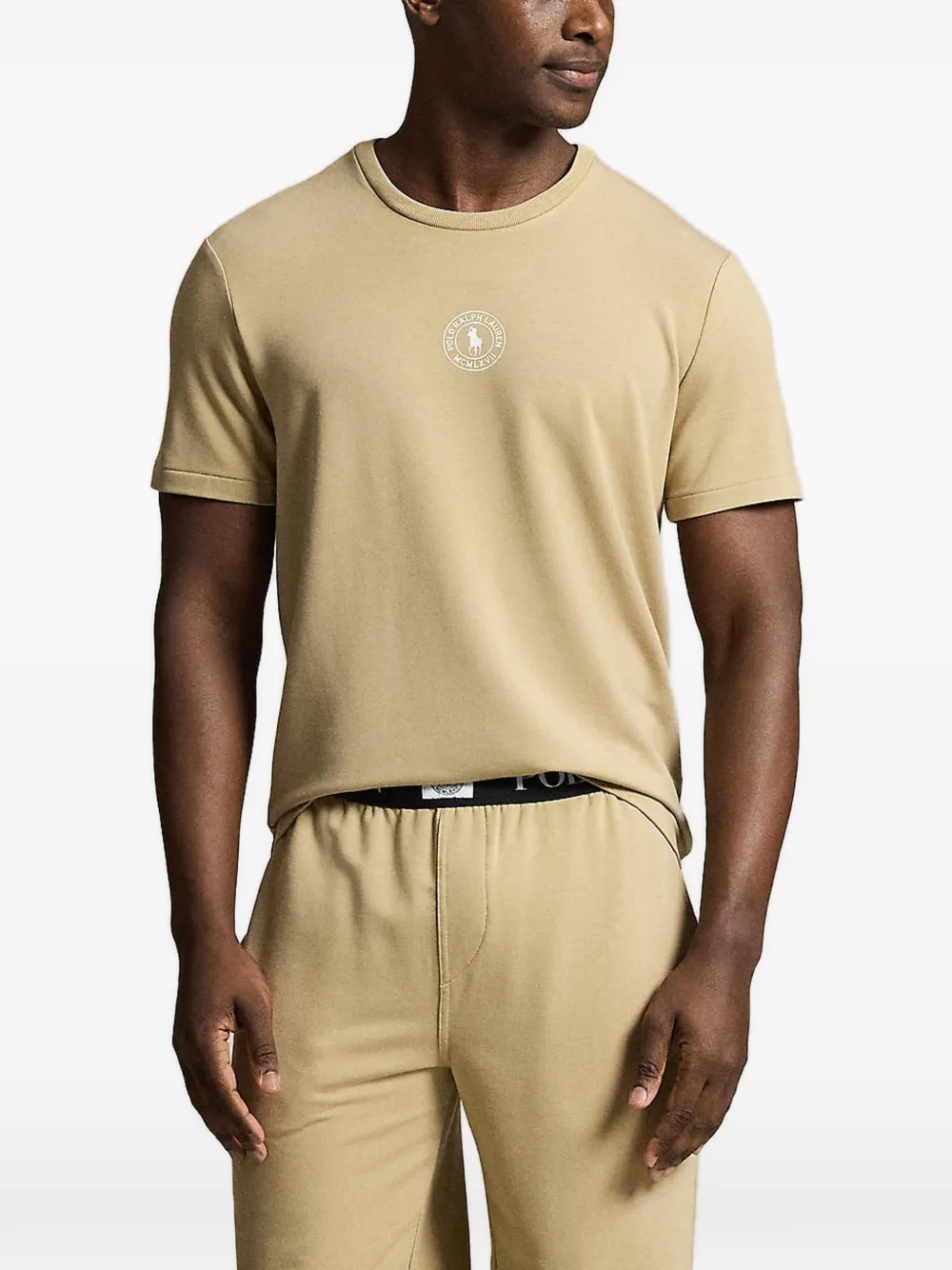 Polo Ralph Lauren logo-print T-shirt - Nude