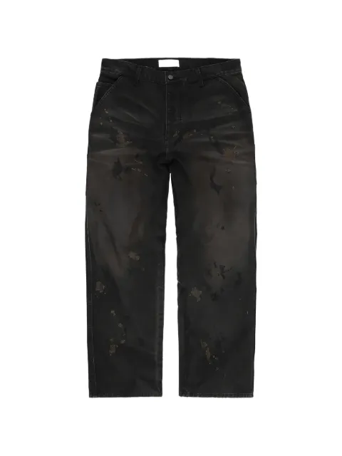 ALEXANDER DIGENOVA Underground paint-splatter straight-leg pants