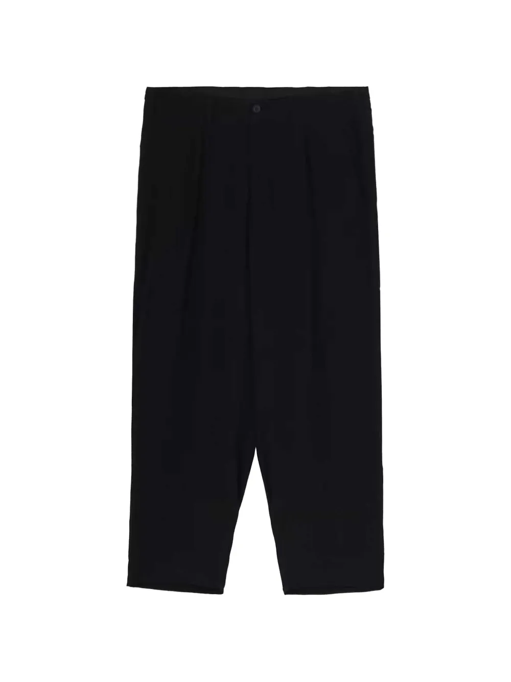 Yohji Yamamoto pleated chino trousers - Black