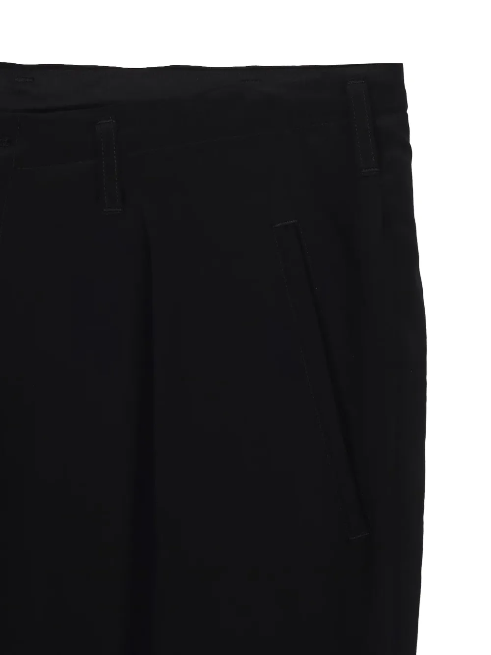 Yohji Yamamoto Geplooide chino Zwart