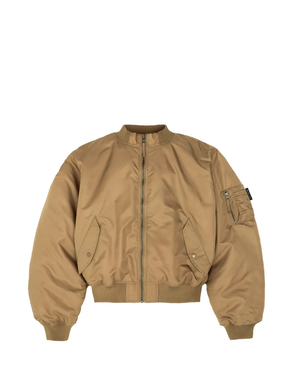 Gosha Rubchinskiy padded-design zip-up bomber jacket - Marrone