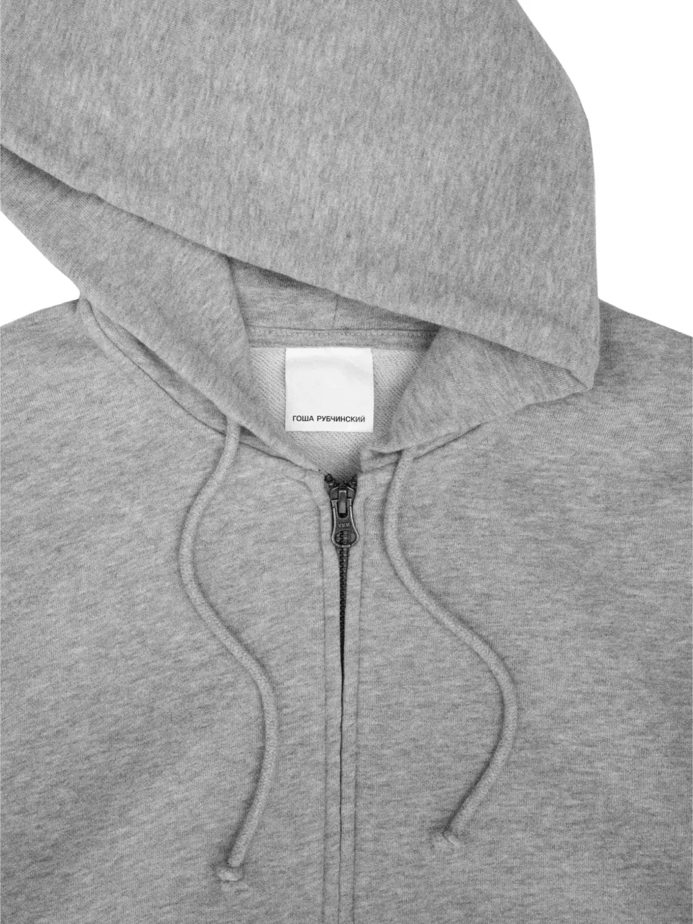 GOSHA RUBCHINSKIY Hoodie met logopatch Grijs