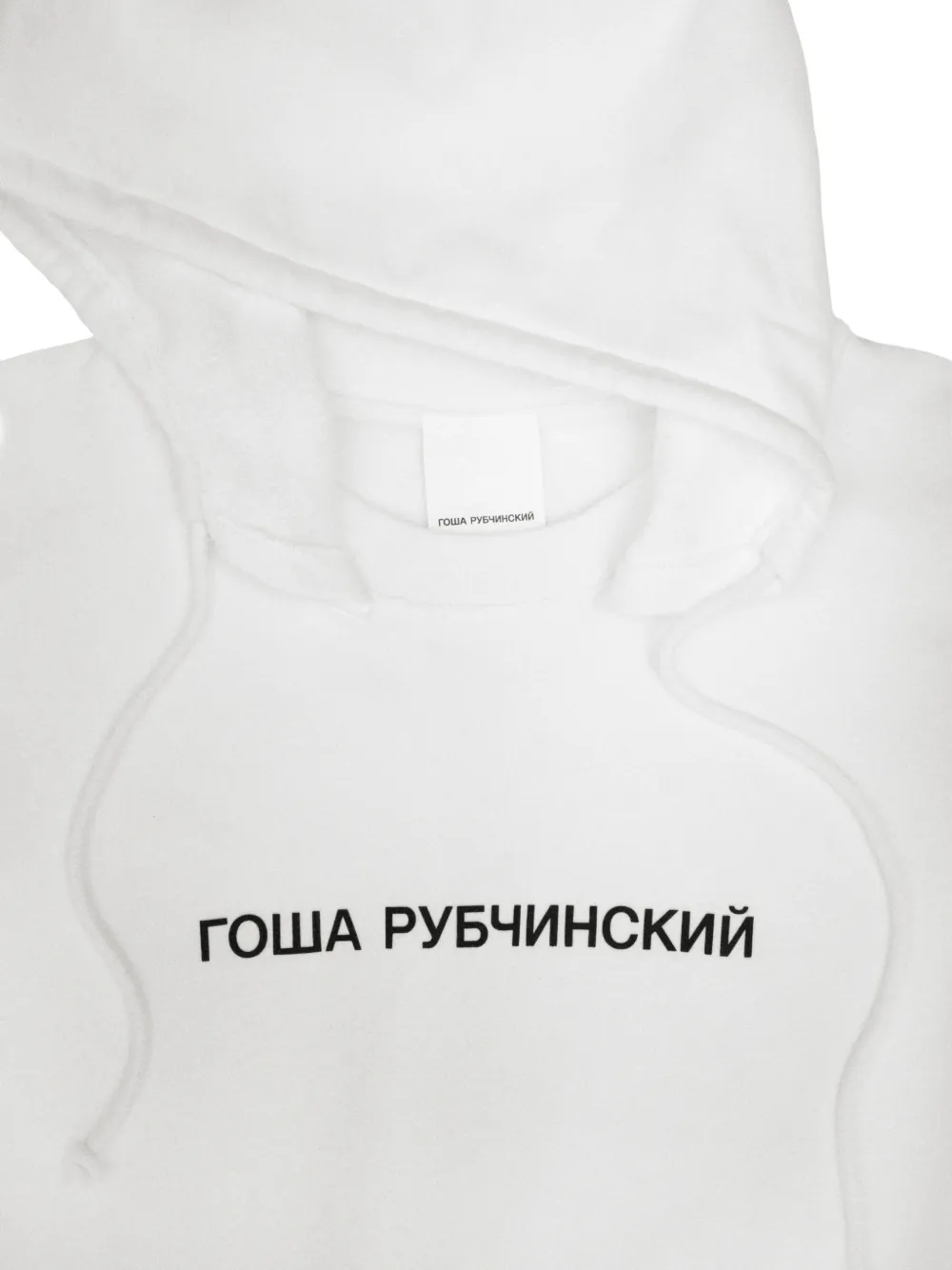 GOSHA RUBCHINSKIY Hoodie met logoprint Wit