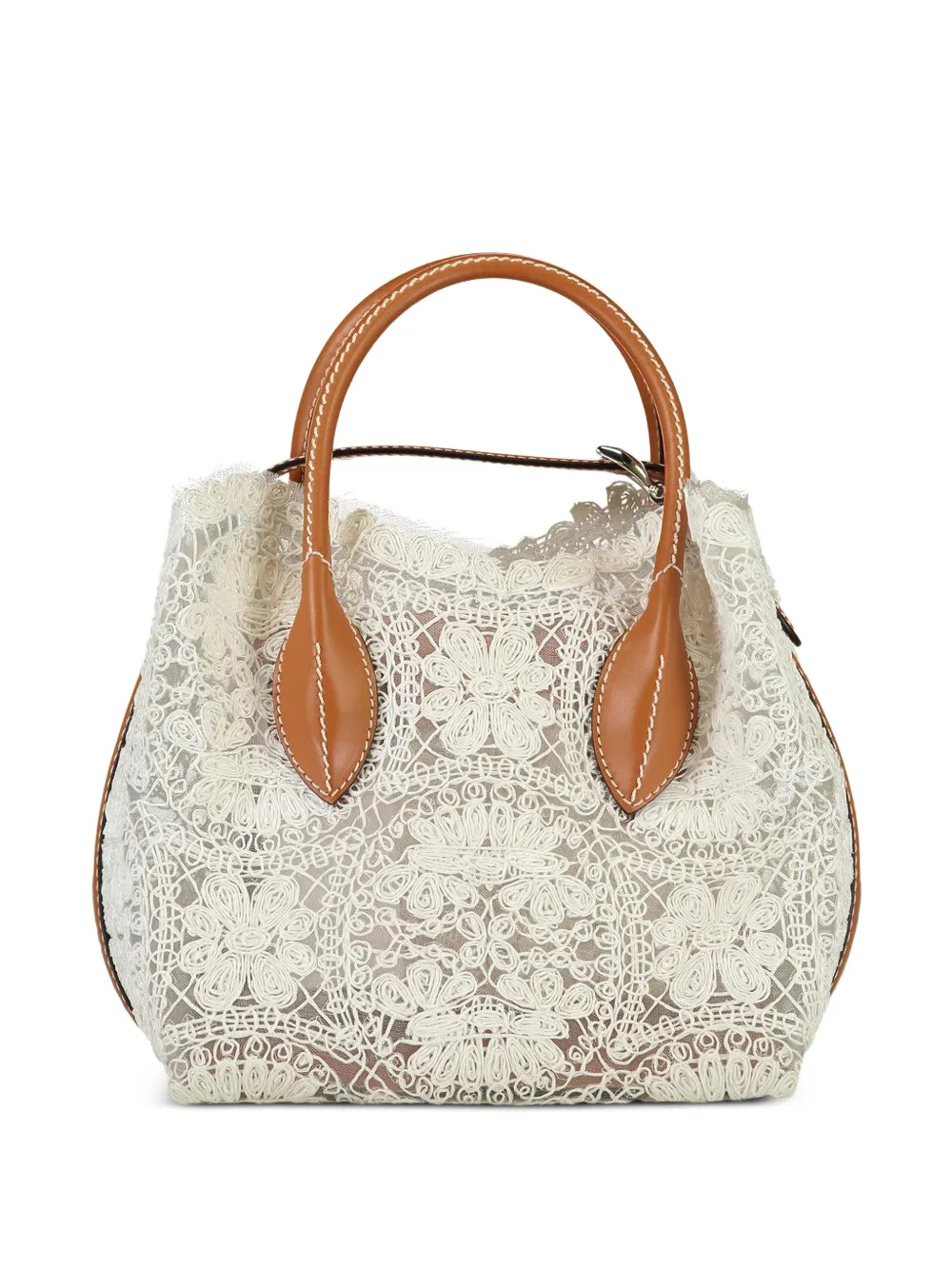 Ermanno Scervino Mini Margot lace shoulder bag - Bianco