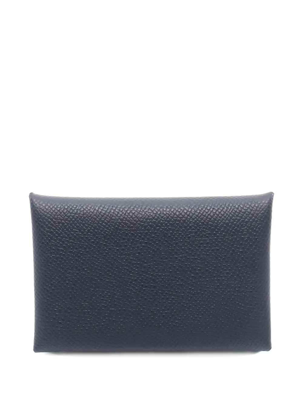 Pre-owned Hermes Calvi Coin Purse In Black