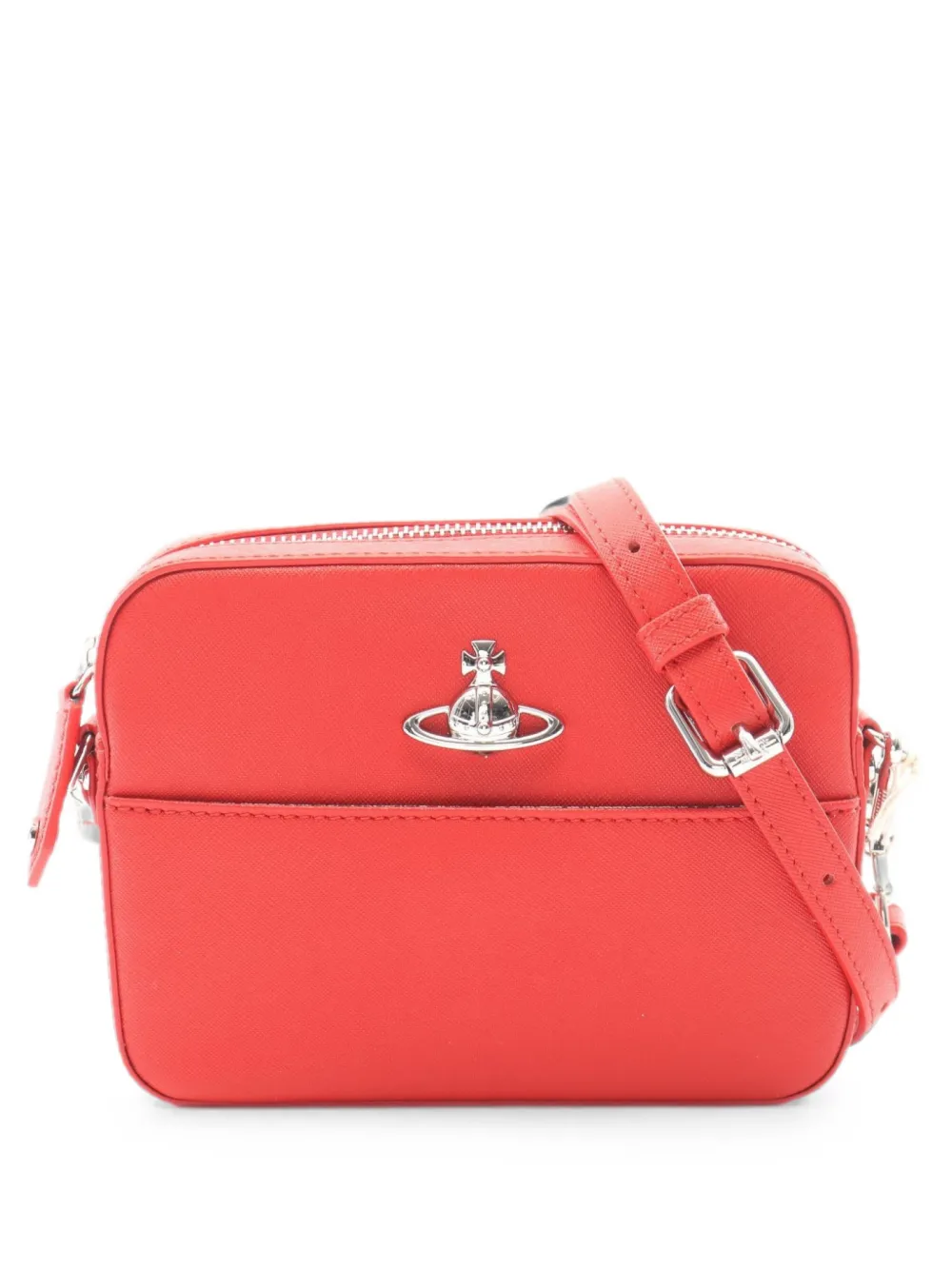 Vivienne Westwood Pre-Owned 2020s Orb camera leather shoulder bag - Rosso
