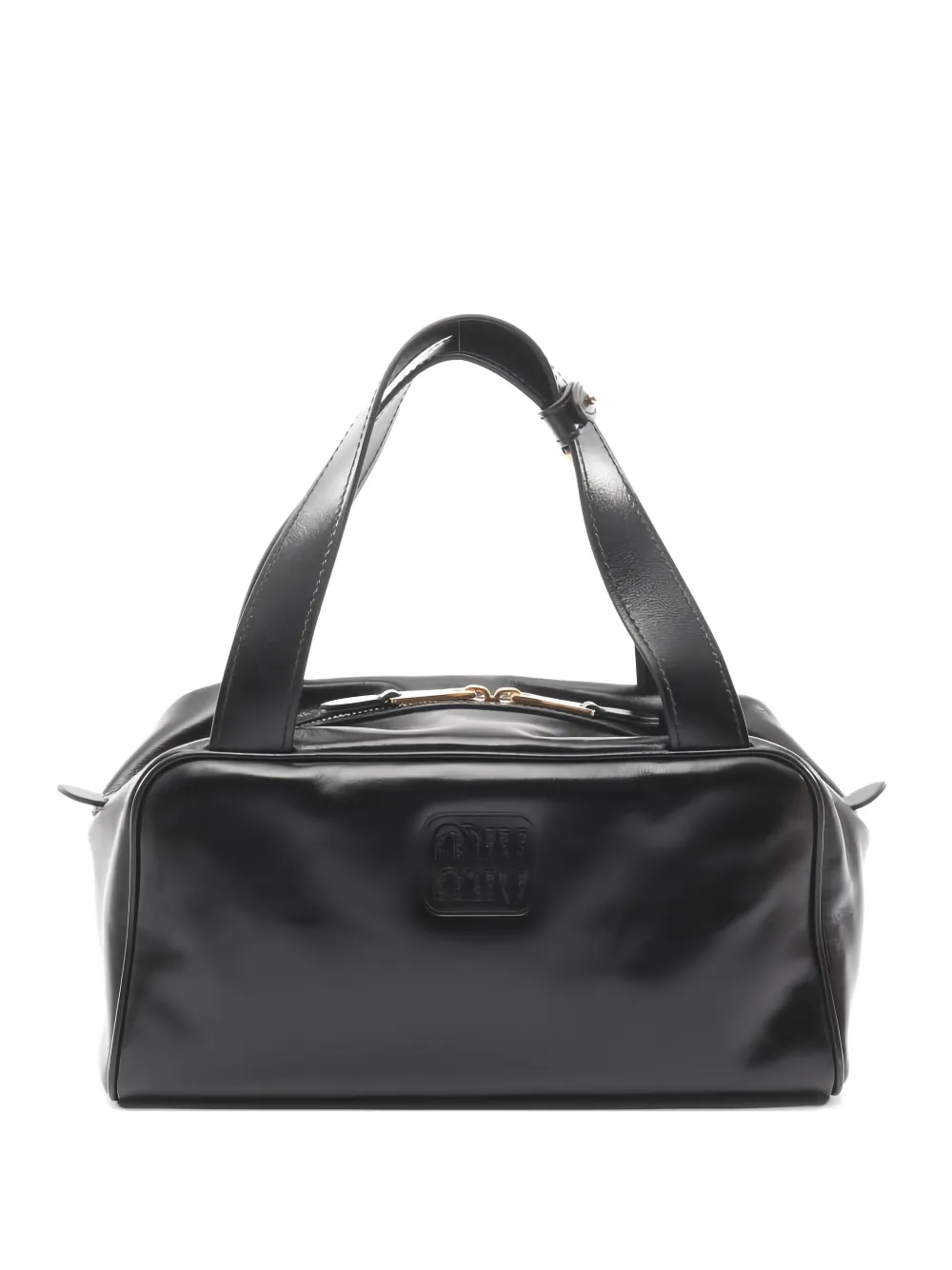 Miu Miu Pre-Owned 2010s Softy Shine leather shoulder bag - Nero
