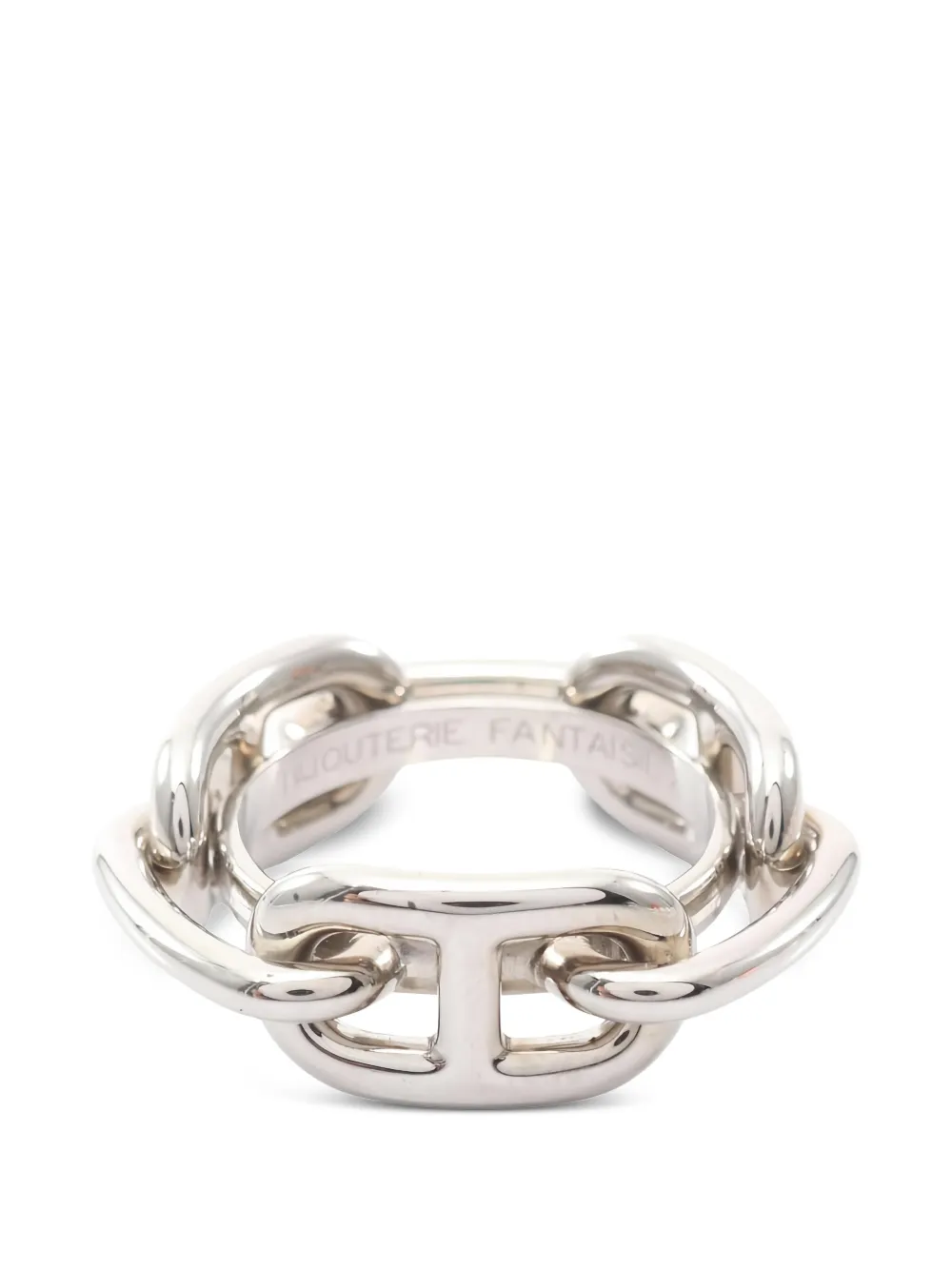 Hermès Pre-Owned 2010s Chaîne d'Ancre scarf ring - Silber