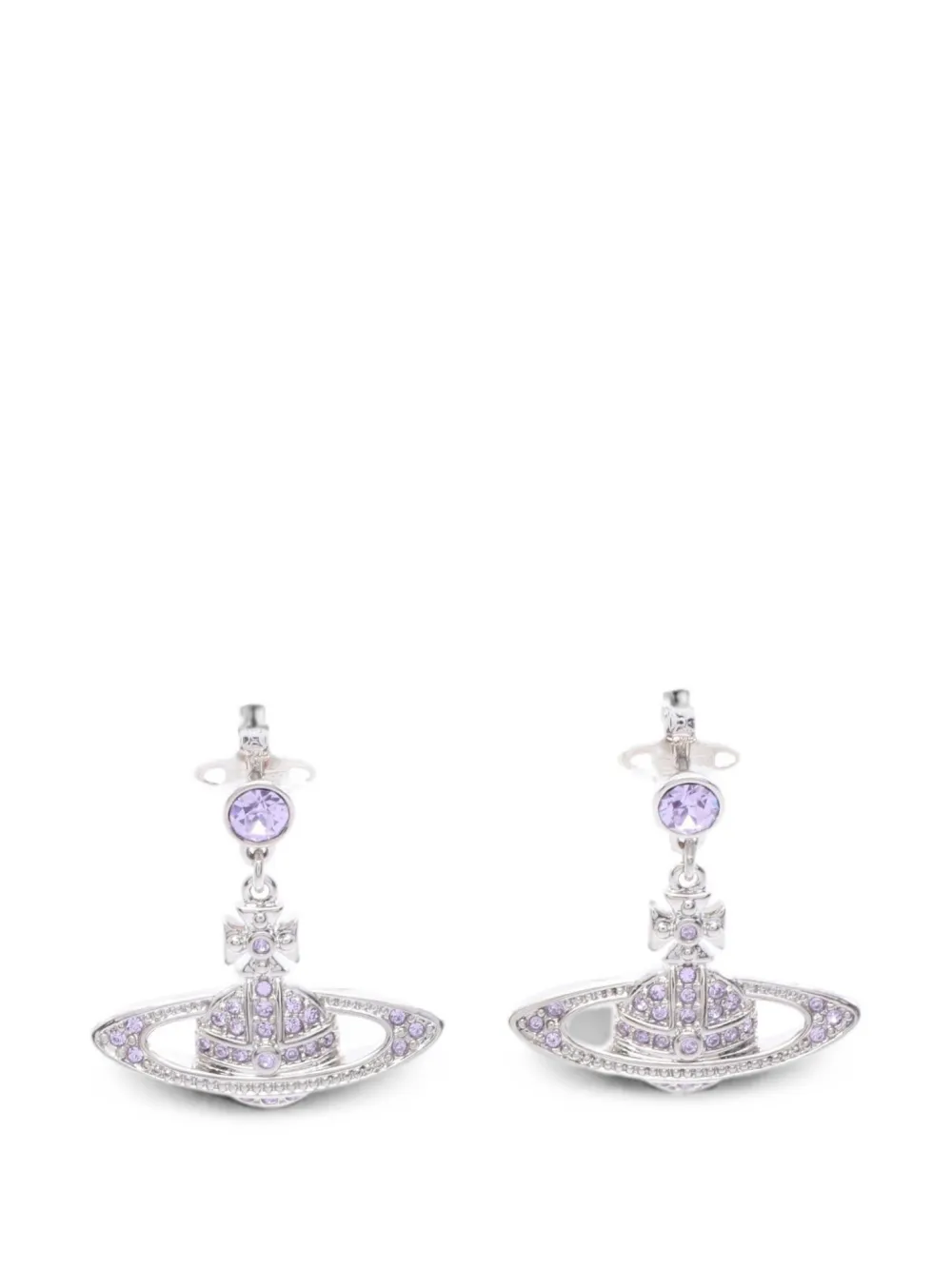 Vivienne Westwood Pre-Owned 2020s Mini Bas Relief drop earrings - Argento