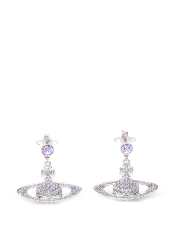 Vivienne Westwood Pre-owned 2020s Mini Bas Relief Drop Earrings in Silver
