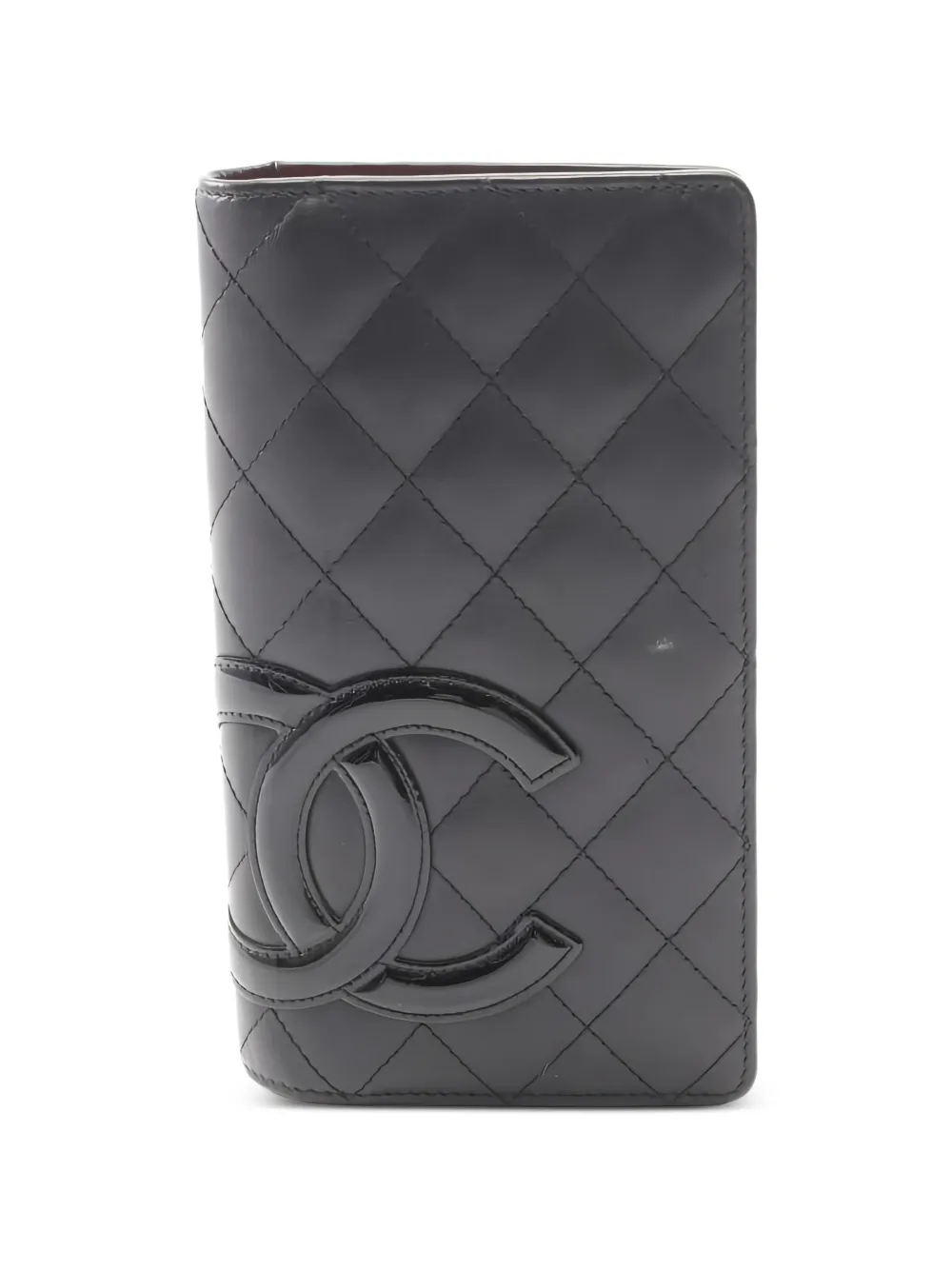 CHANEL Pre-Owned 2014 Cambon line bi-fold wallet - Nero