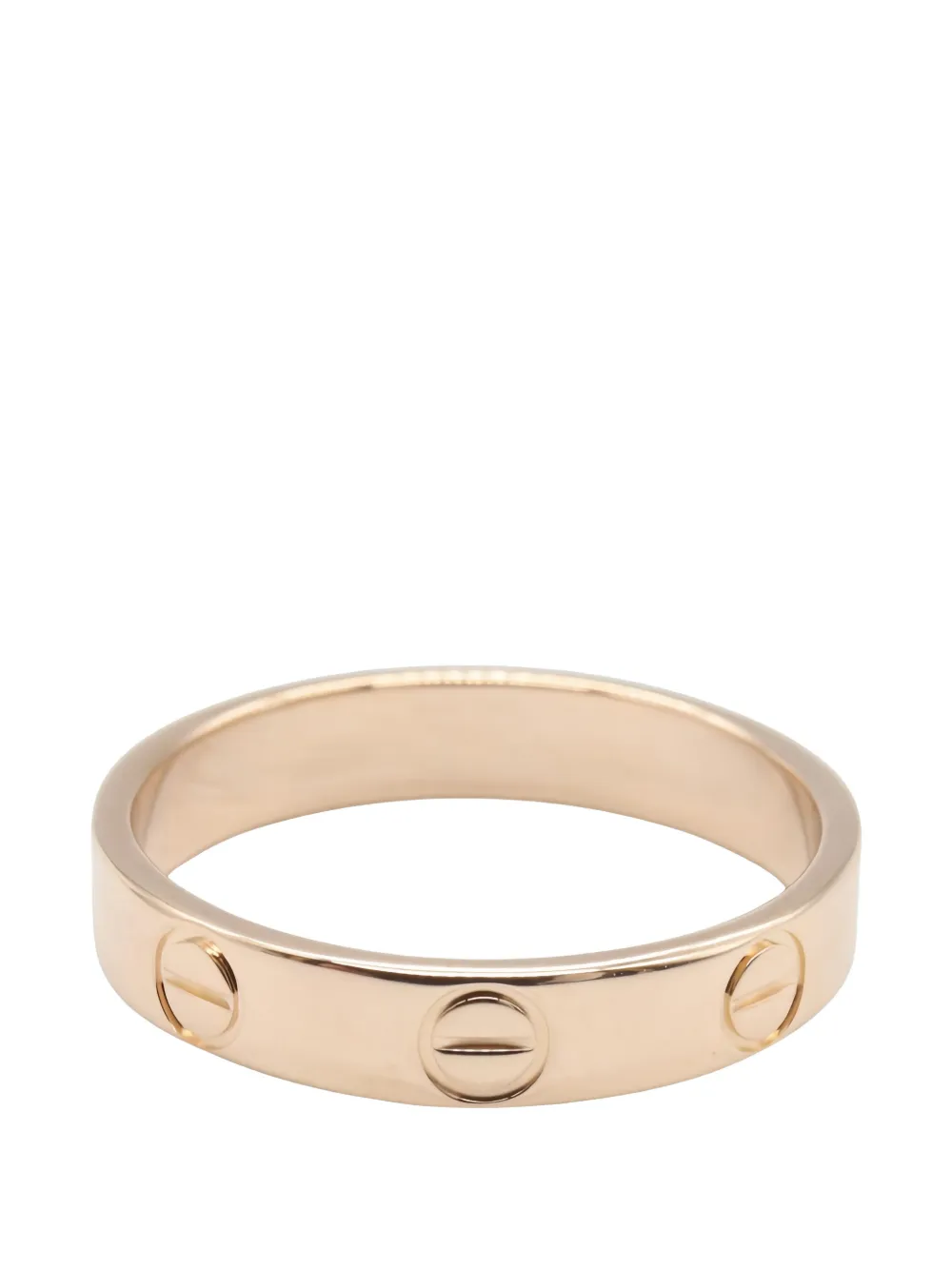Cartier 2010s Mini Love engraved-logo ring - Rosa