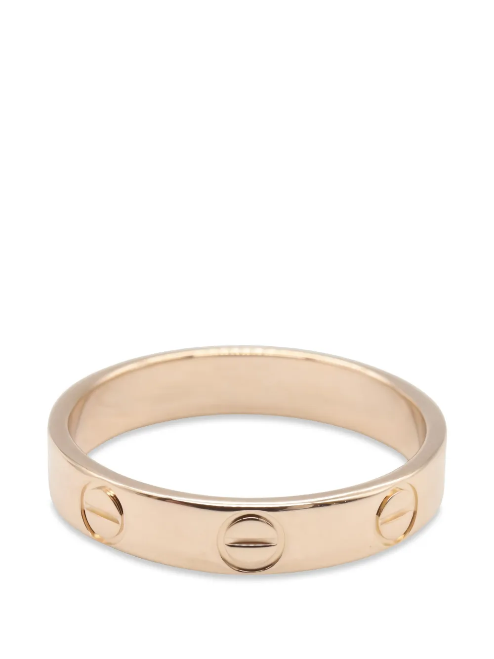 Cartier 2010s Mini Love engraved-logo ring - Rosa