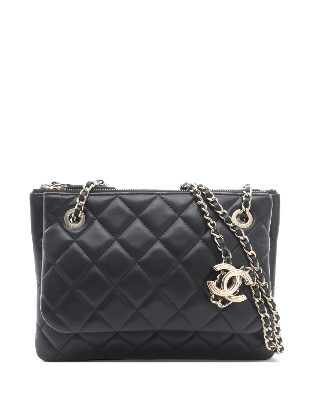 CHANEL Pre-Owned 2019 matelasse chain shoulder bag - Nero