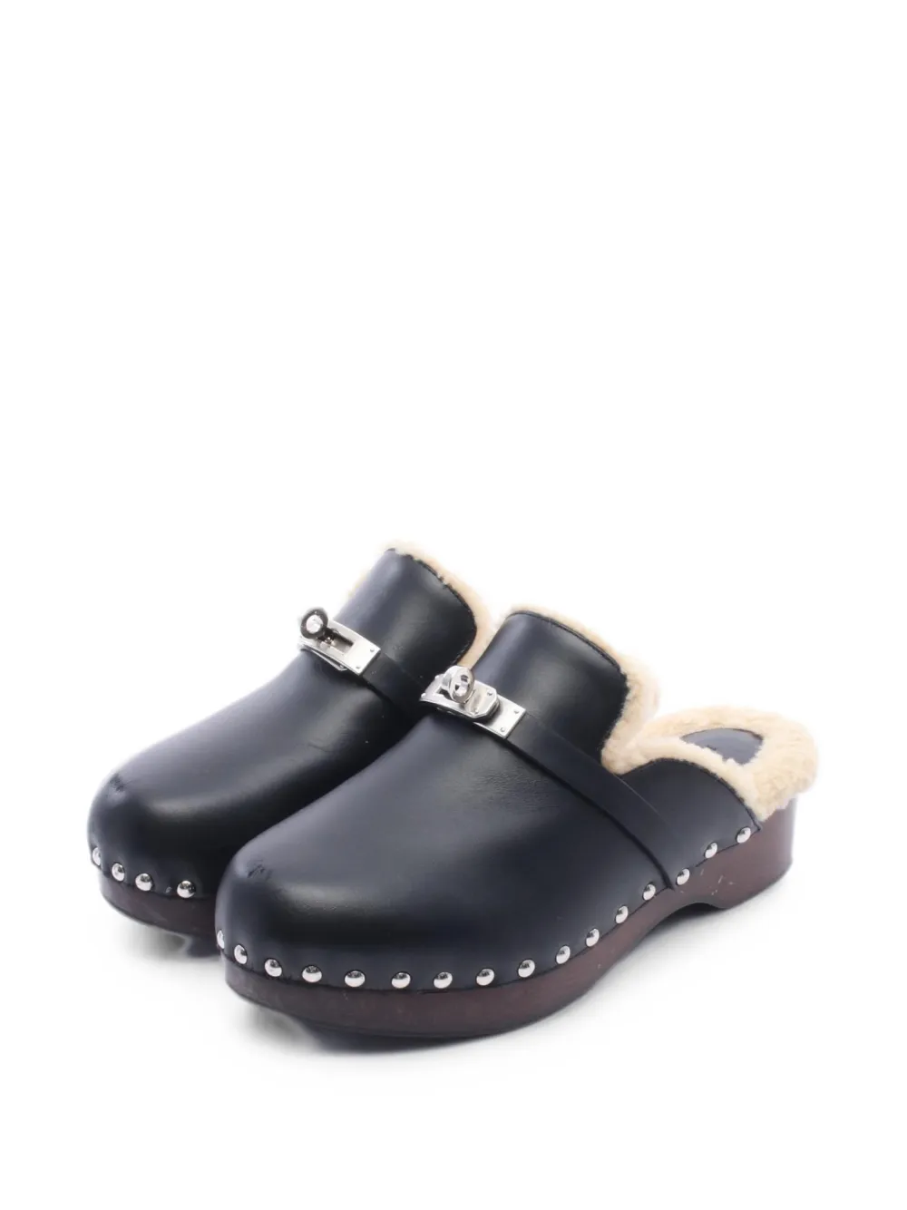 Hermès Pre-Owned 2000s Carlotta Kelly mules - Schwarz