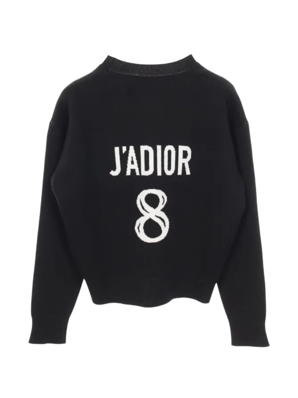 Christian Dior Pre-Owned 2010s J'ADIOR 8 Knit Sweater | Black