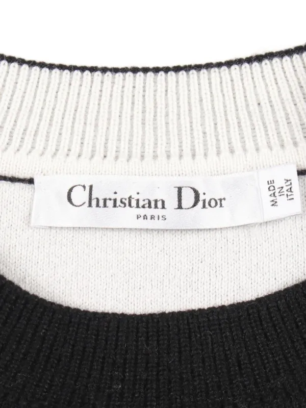 Christian Dior Pre-Owned 2010s J'ADIOR 8 Knit Sweater | Black