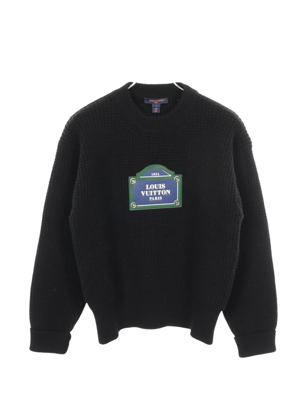 Louis Vuitton Pre-Owned 2010s logo-patch sweater - Nero