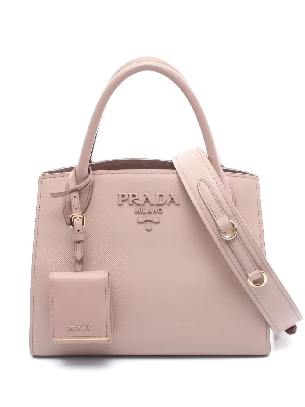 Prada Pre-Owned 2010 monochrome Saffiano leather handbag - Rosa
