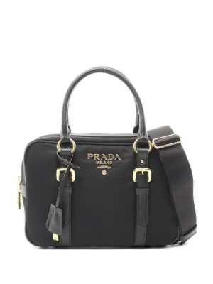 Prada Pre-Owned 2024 Re-Nylon 2wayハンドバッグ S | ブラック