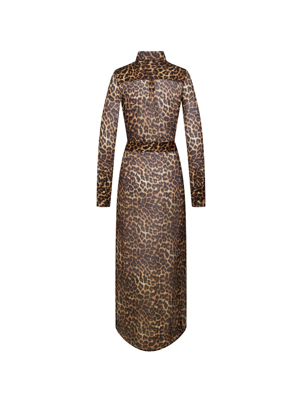 Maison Close Maxi-jurk met luipaardprint Bruin