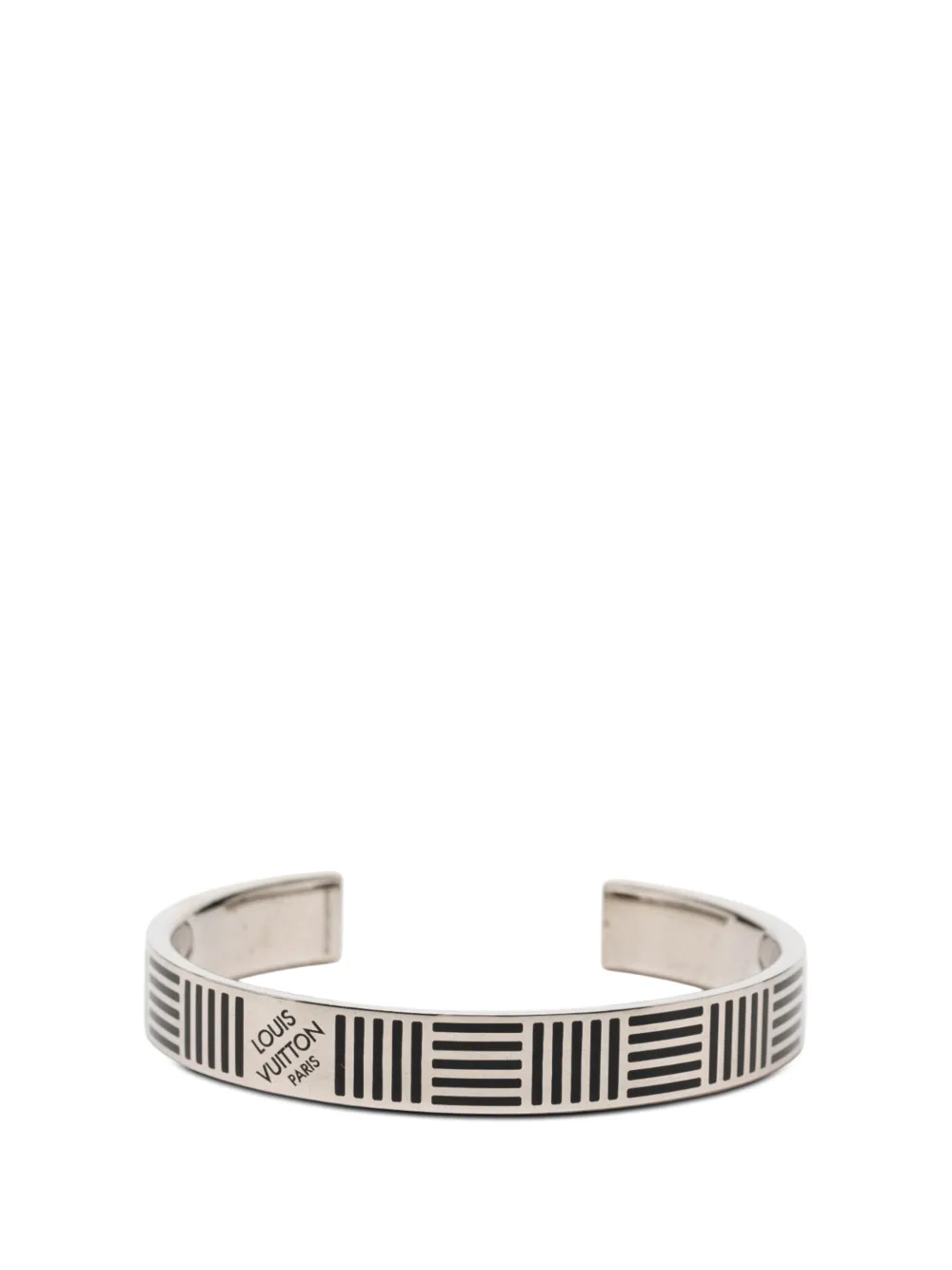 Louis Vuitton Pre-Owned 2018 Brass Damier Colors Cuff Bracelet costume bracelet - Argento